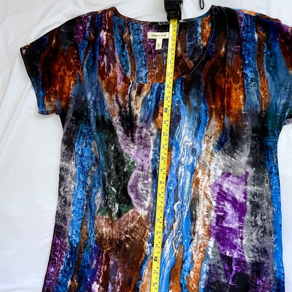 silence + noise marble satin t-shirt dress - Picture 8 of 8